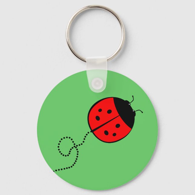 Niedlicher Lady Bug Schlüsselanhänger (Vorderseite)