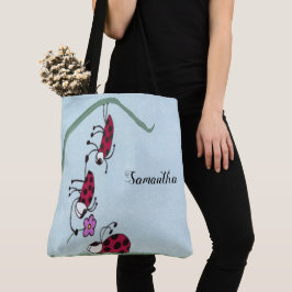 Niedlicher Ladybug, der seine Liebe zeichnet Tasche