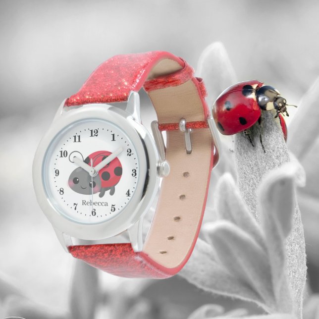 niedlicher Ladybug-Liebhaber Name Watch Armbanduhr (Von Creator hochgeladen)