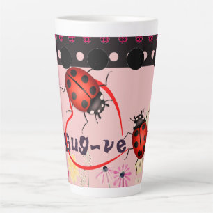 Niedlicher Ladybug Lover Latte Fun - Milchtasse