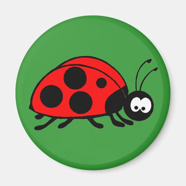 Niedlicher Ladybug Magnet (Vorne)