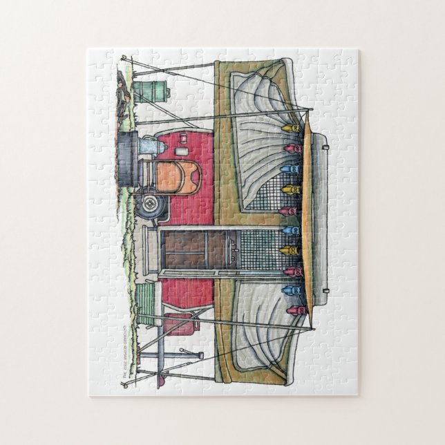 Niedlicher Lagerbewohner-Reise-Anhänger RV (Vertikal)