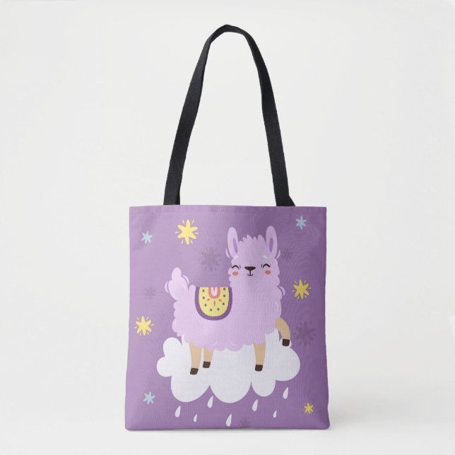 Niedlicher Lama/Alpaca Tasche (Vorderseite)