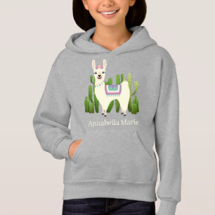 niedlicher Lama-Liebhaber Name Hoodie