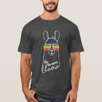 Niedlicher Lama mit Sonnenbrille Farbenfrohe Strip