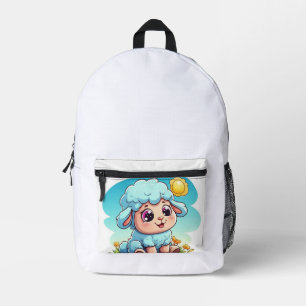 Niedlicher Lamm-Backpack Bedruckter Rucksack