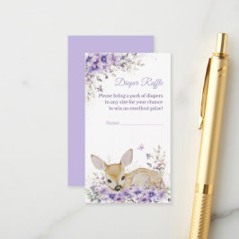 Niedlicher Lavendel Lila Blumenkinderdusche Begleitkarte