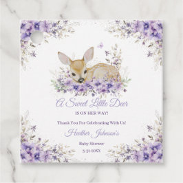 Niedlicher Lavendel Lila Blumenkinderdusche Geschenkanhänger