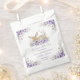 Niedlicher Lavendel Lila Blumenkinderdusche Geschenktütchen