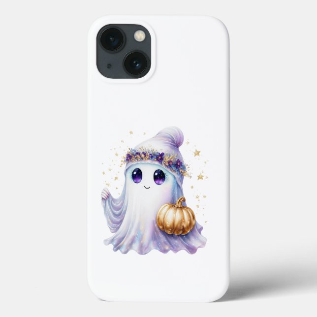 Niedlicher Lavendel Lila Ghost Halloween Spooky Bo Case-Mate iPhone Hülle (Rückseite)