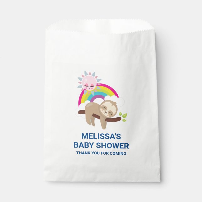 Niedlicher Lazy-Schlauch mit Sun & Rainbow Baby Du Geschenktütchen (Vorderseite)