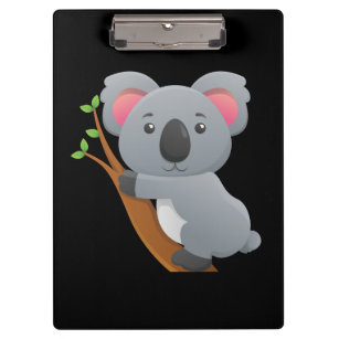 Niedlicher lebhafter Koala-Bär Klemmbrett