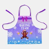 Niedlicher Lebkuchenmann mit Snowflakes Backteam