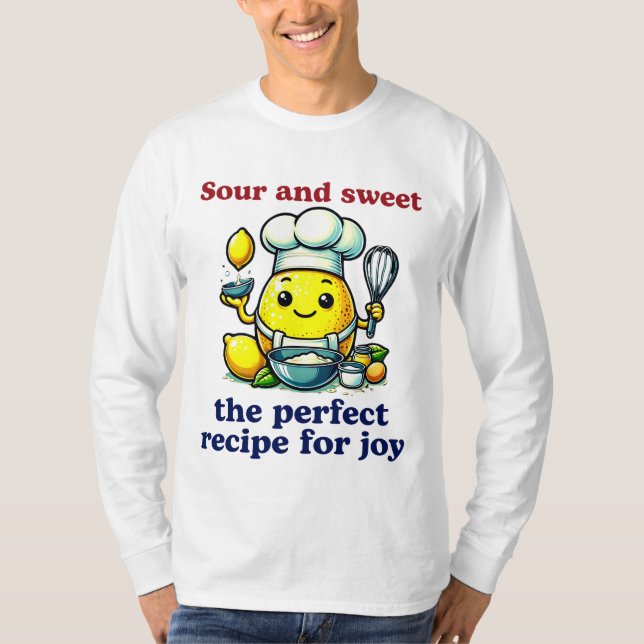 Niedlicher Lemon Koch Jung und Alt T-Shirt (Vorderseite)