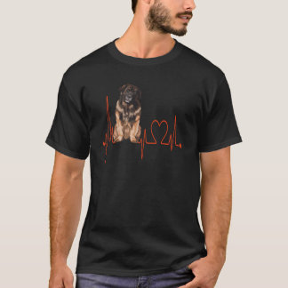 Niedlicher Leonberger Dog Herzschlag für Damen T-Shirt