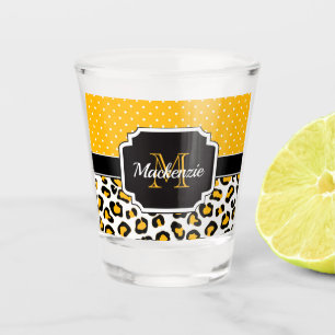 Niedlicher Leopard-Druck Schnapsglas