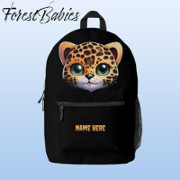 Niedlicher Leopard Jungle Cat Safari Cartoon Grafi