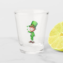 Niedlicher Leprechaun St Patricks Day Schnapsglas