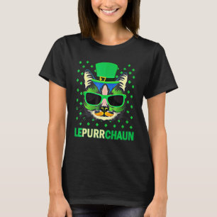 Niedlicher Lepurrchaun Leprechaun Katze St. Patric T-Shirt