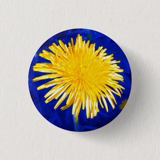 Niedlicher "lil" Löwenzahn-Knopf Button (Vorderseite)
