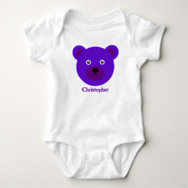 Niedlicher Lila Bär Baby Strampler