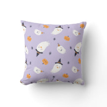 Niedlicher Lila Geist und Pumpkin