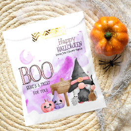 Niedlicher lila Gnome-halloween trick oder treat Geschenktütchen