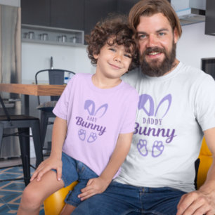 Niedlicher Lila OsterDaddy Bunny Rabbit Ohren T-Shirt