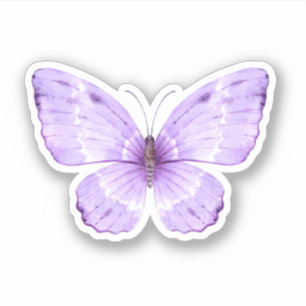 Niedlicher lila Schmetterling Aufkleber