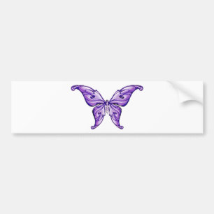 niedlicher lila Schmetterling Autoaufkleber