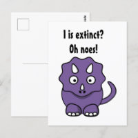 Niedlicher Lila Triceratops Cartoon mit sonniges A