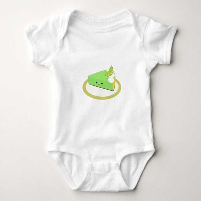 Niedlicher Limoner Kuchen Baby Strampler (Vorderseite)