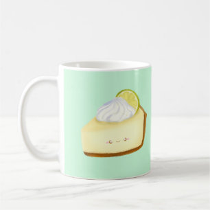 Niedlicher Limoner Kuchen Kaffeetasse