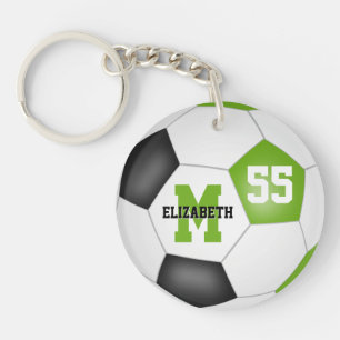 niedlicher Limoner Schwarz-weißer Fußballtasche Schlüsselanhänger
