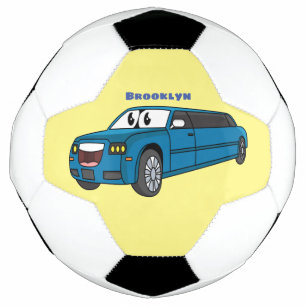 Niedlicher Limousinen-Cartoon Fußball