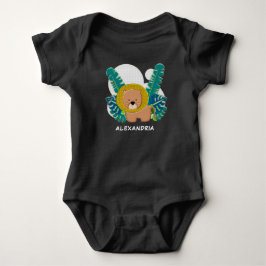 Niedlicher Lion Animal Jungle Safari Zoo Personali Baby Strampler