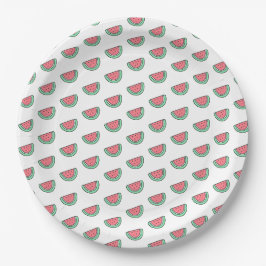 Niedlicher Little Water Melon Muster Kindergeburts Pappteller