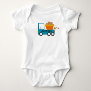 Niedlicher LKW Name Baby Boy Baby Strampler