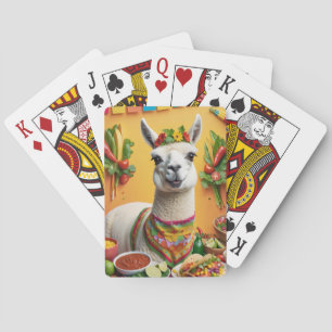 Niedlicher Llama Spielkarten