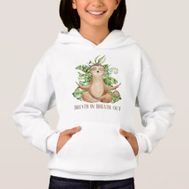 niedlicher Lochstext Hoodie