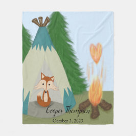 Niedlicher Lone Fox Fleecedecke