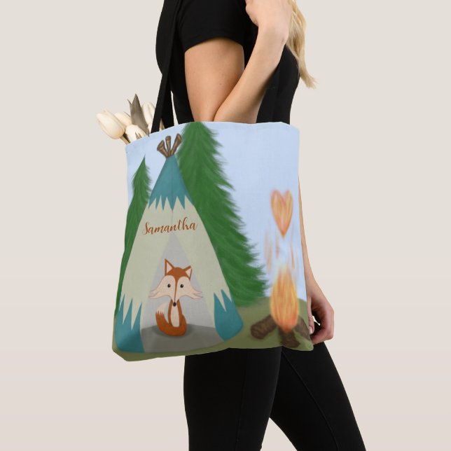 Niedlicher Lone Fox Tasche (Von Nahem)