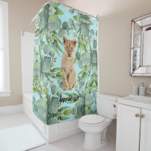 Niedlicher Löwengräber Aquamariner Grüner Dschunge