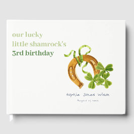 Niedlicher Lucky Kleeblatt St Patrick's Day Kinder Gästebuch