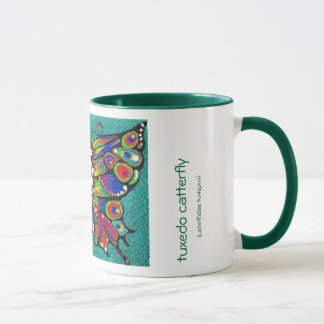 Niedlicher lustiger Catterfly Kunst CAT u. Tasse