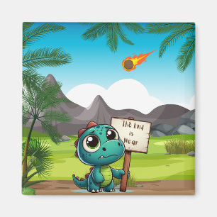niedlicher, lustiger Dinosaurier Magnet