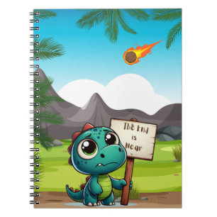 niedlicher, lustiger Dinosaurier Notizblock