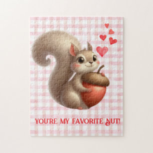 Niedlicher, lustiger Eichhörnchen-Valentinstag