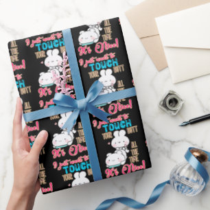 Niedlicher lustiger Hase, ich will einfach nur dei Geschenkpapier