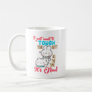 Niedlicher lustiger Hase, ich will einfach nur dei Kaffeetasse